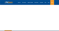 Desktop Screenshot of petsavers.org.uk