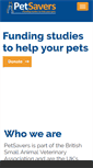 Mobile Screenshot of petsavers.org.uk