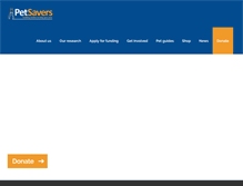 Tablet Screenshot of petsavers.org.uk